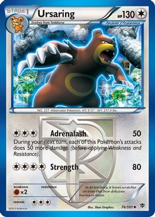 Ursaring (Team Plasma) 076  Plasma Blast - Uncommon