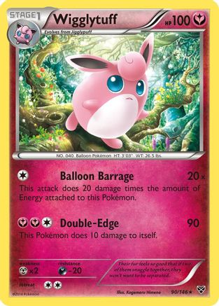 Wigglytuff (90)  - Reverse Holofoil XY Base Set - Rare