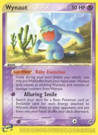 Wynaut  - Reverse Holofoil Sandstorm - Uncommon