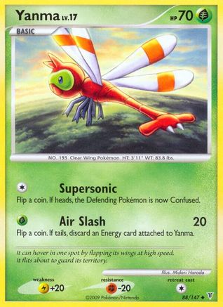 Yanma  - Reverse Holofoil Supreme Victors - Uncommon