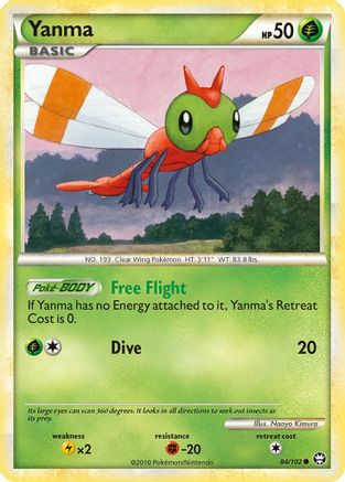 Yanma 084  - Reverse Holofoil Triumphant - Common