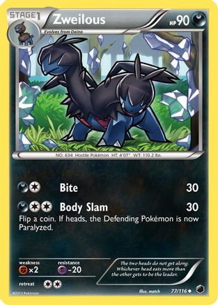Zweilous  - Reverse Holofoil Plasma Freeze - Uncommon
