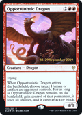 Opportunistic Dragon (PRE-133) - Throne of Eldraine Promos Foil