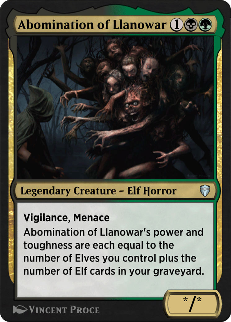 Abomination of Llanowar (HA4-020) - Historic Anthology 4