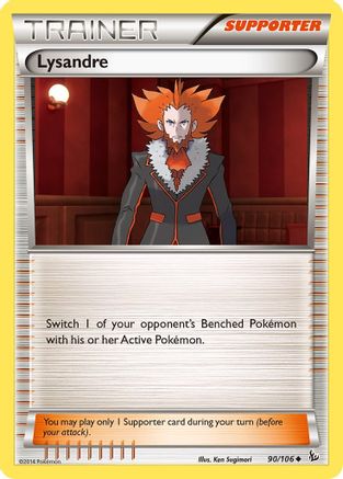 Lysandre 090  XY  Flashfire - Uncommon