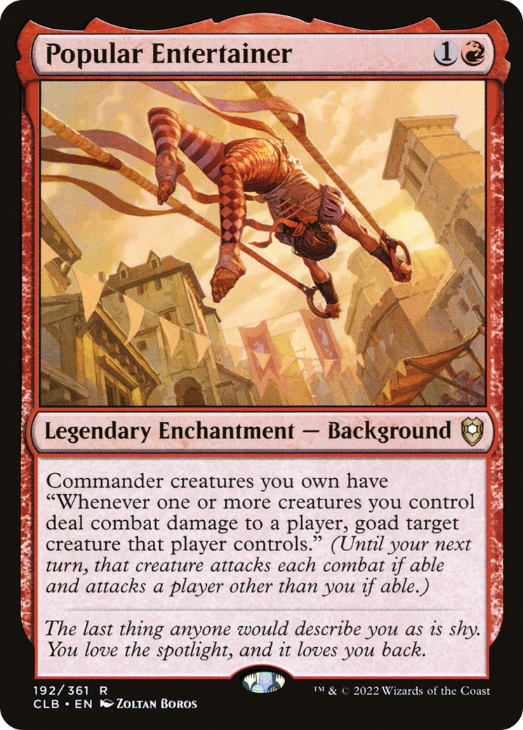 Popular Entertainer (CLB-192) - Commander Legends: Battle for Baldur's Gate