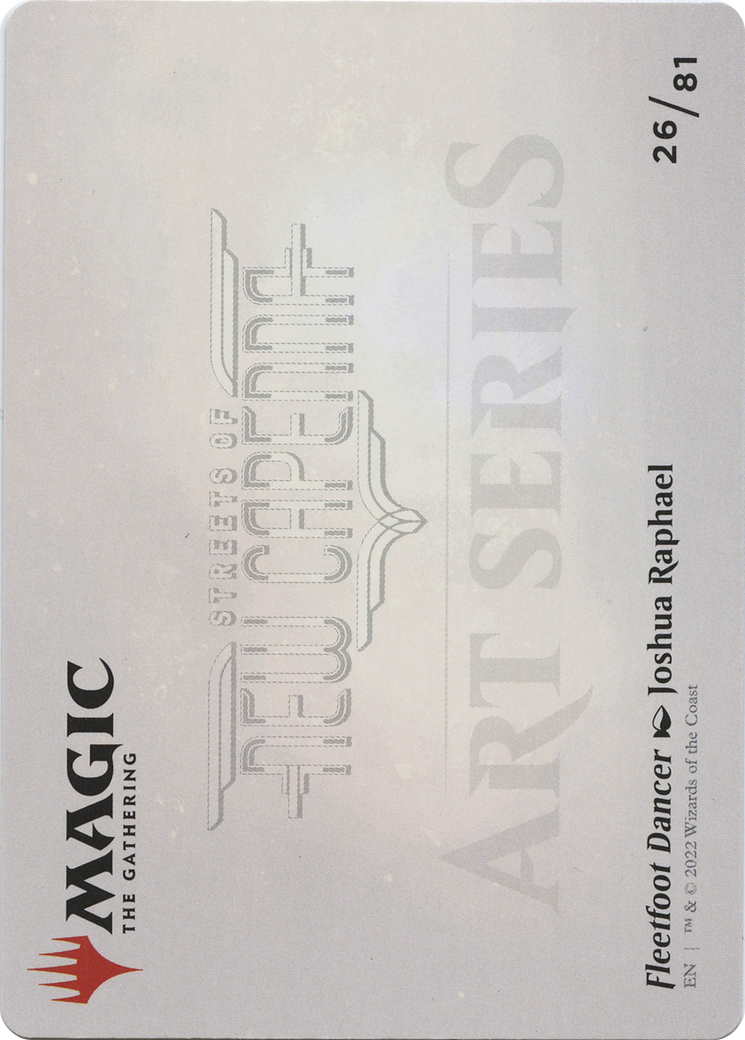 Fleetfoot Dancer // Fleetfoot Dancer (ASNC-026) - New Capenna Art Series (Borderless) Foil