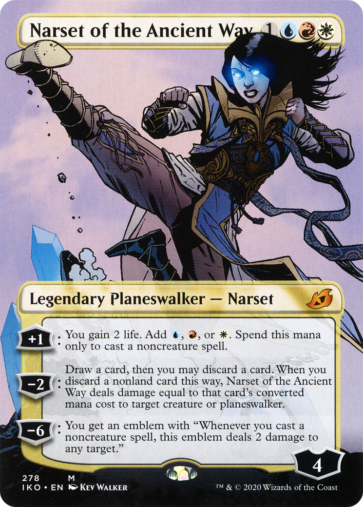 Narset of the Ancient Way (Borderless) (IKO-278) - Ikoria: Lair of Behemoths