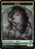 Beast // Snake (017) Double-Sided Token (C15-13 // 17) - Commander 2015 Tokens