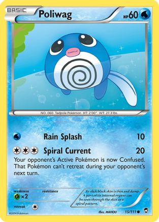 Poliwag 015  XY  Furious Fists - Common