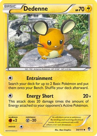 Dedenne 034  XY  Furious Fists - Uncommon