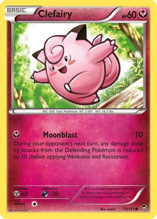 Clefairy (70) (70) 070  XY  Furious Fists - Common