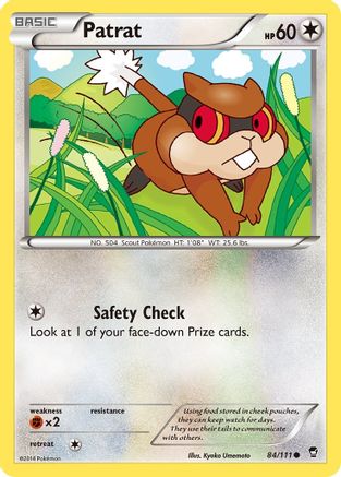 Patrat 084  XY  Furious Fists - Common