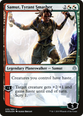 Samut, Tyrant Smasher (PRE-235) - War of the Spark Promos Foil