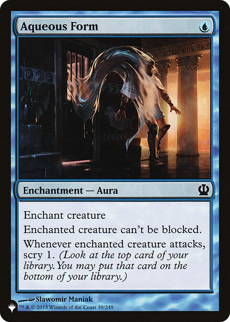 Aqueous Form (LIST-39/249) - The List