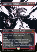 Capricious Hellraiser (Showcase) (ONE-310) - Phyrexia: All Will Be One: (Showcase) (Borderless) Foil