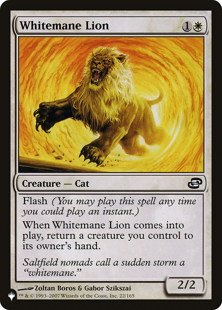 Whitemane Lion (PLC) (LIST-22/165) - The List