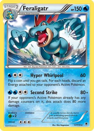 Feraligatr 017/119  - Holofoil XY  Phantom Forces - Holo Rare