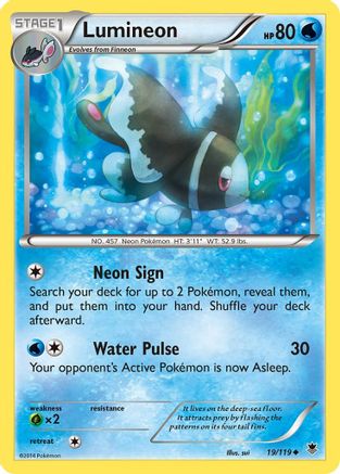 Lumineon  XY  Phantom Forces - Uncommon