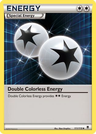 Double Colorless Energy 111  XY  Phantom Forces - Uncommon