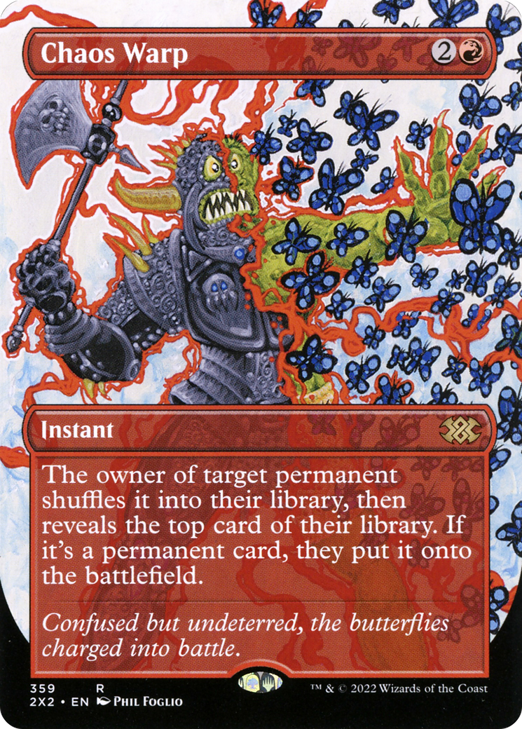 Chaos Warp (Borderless) (2X2-359) - Double Masters 2022 Foil