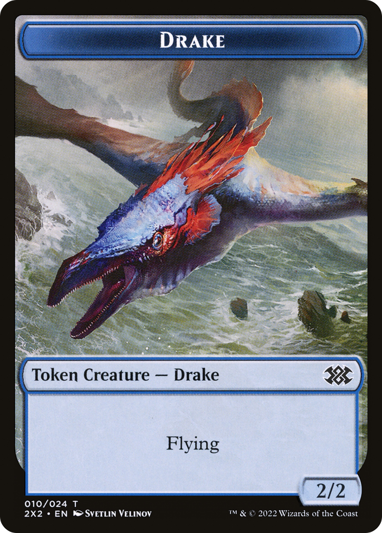 Drake (T2X2-010) - Double Masters 2022 Tokens Foil