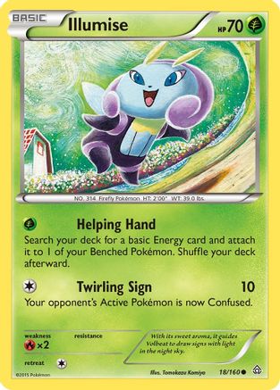 Illumise 018  - Reverse Holofoil XY  Primal Clash - Common