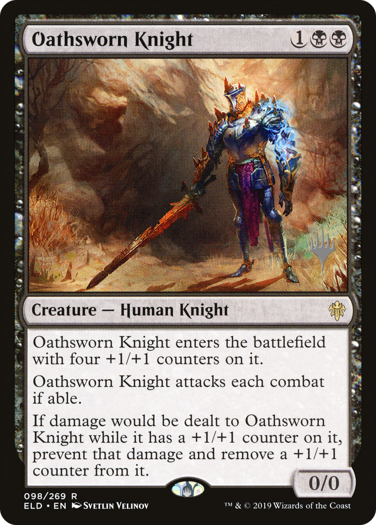 Oathsworn Knight (PPELD-098) - Throne of Eldraine Promos