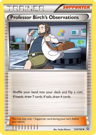 Professor Birch's Observations 134  XY  Primal Clash - Uncommon