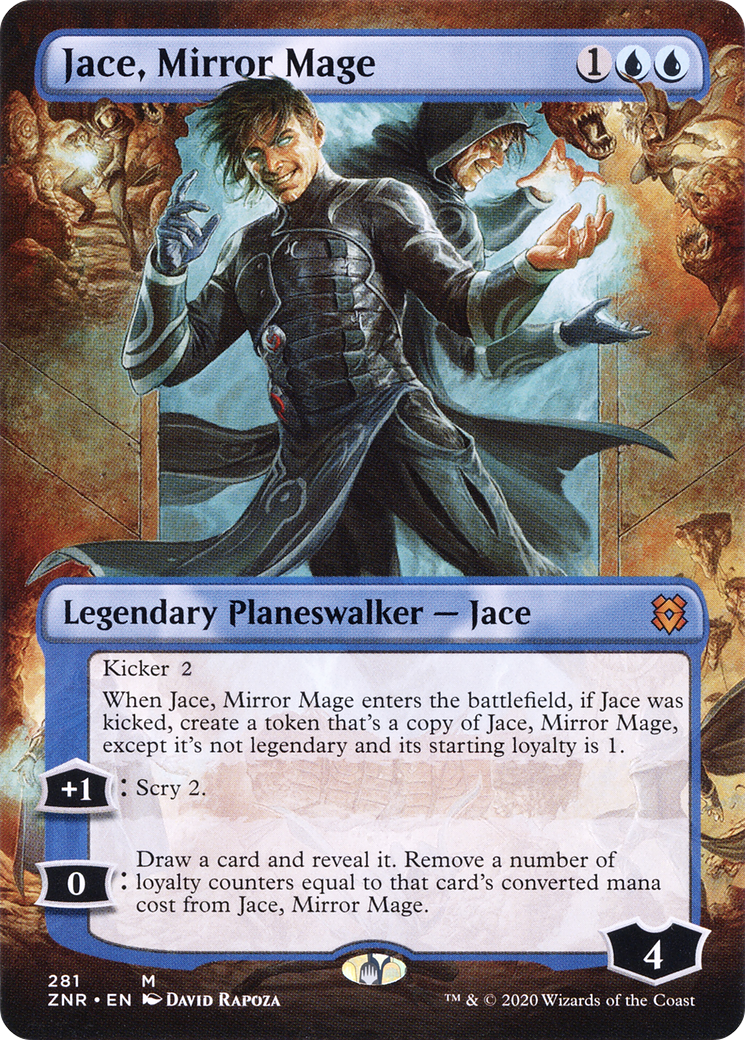 Jace, Mirror Mage (Borderless) (ZNR-281) - Zendikar Rising Foil