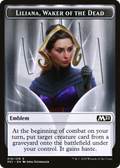 Liliana, Waker of the Dead Emblem (TM21-018) - Core Set 2021 Tokens