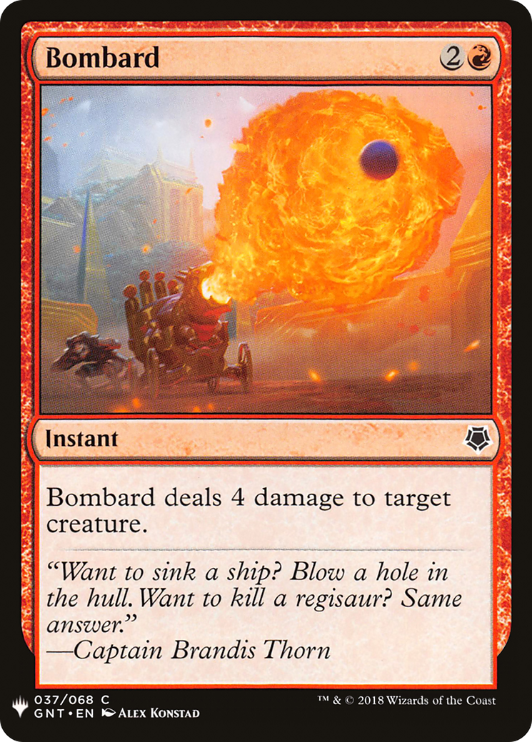 Bombard (LIST-037) - The List