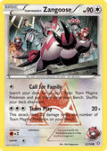 Team Magma's Zangoose 022  - Reverse Holofoil Double Crisis - Common