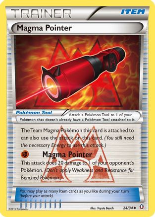 Magma Pointer 024  - Reverse Holofoil Double Crisis - Uncommon