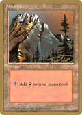 Mountain (A) - 1996 Mark Justice (4ED) (WCD-) - Pro Tour Collector Set
