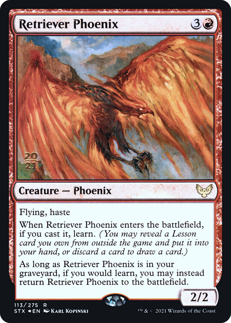Retriever Phoenix (PRE-113) - Strixhaven: School of Mages Promos Foil
