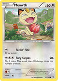 Meowth 067  - Reverse Holofoil XY  Roaring Skies - Common
