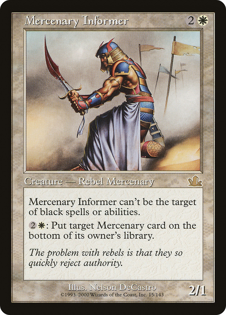 Mercenary Informer (PCY-015) - Prophecy