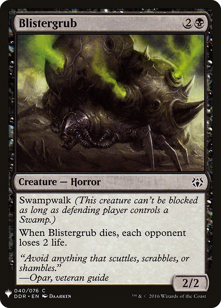 Blistergrub (LIST-040) - The List