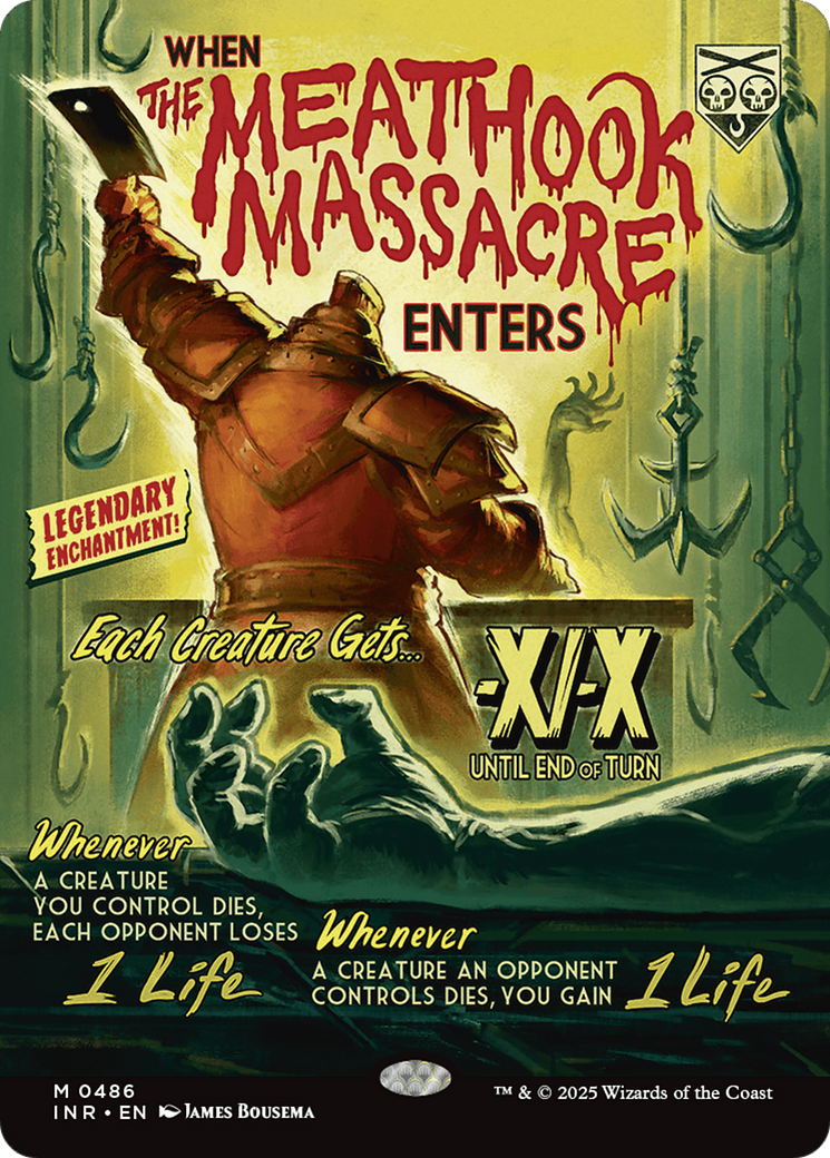 The Meathook Massacre (Showcase) (INR-486) - Innistrad Remastered: (Showcase, enchantment) (Borderless) Foil