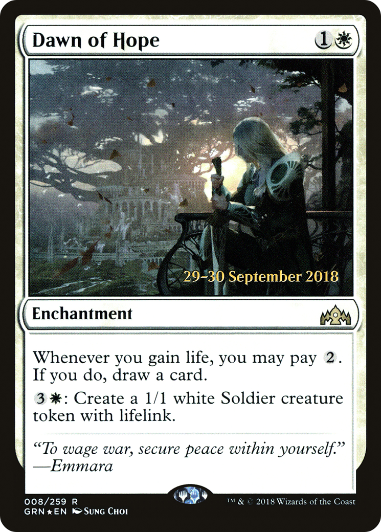 Dawn of Hope (PRE-008) - Guilds of Ravnica Promos Foil