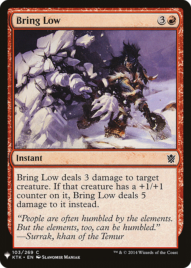 Bring Low (LIST-103) - The List