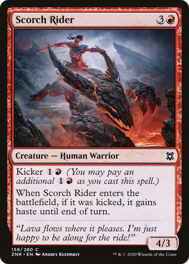 Scorch Rider (ZNR-158) - Zendikar Rising