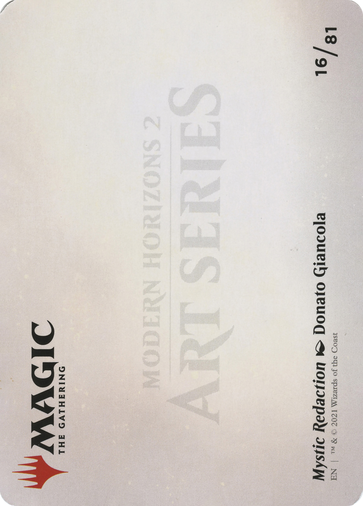 Mystic Redaction // Mystic Redaction (AMH2-016) - Modern Horizons 2 Art Series (Borderless)