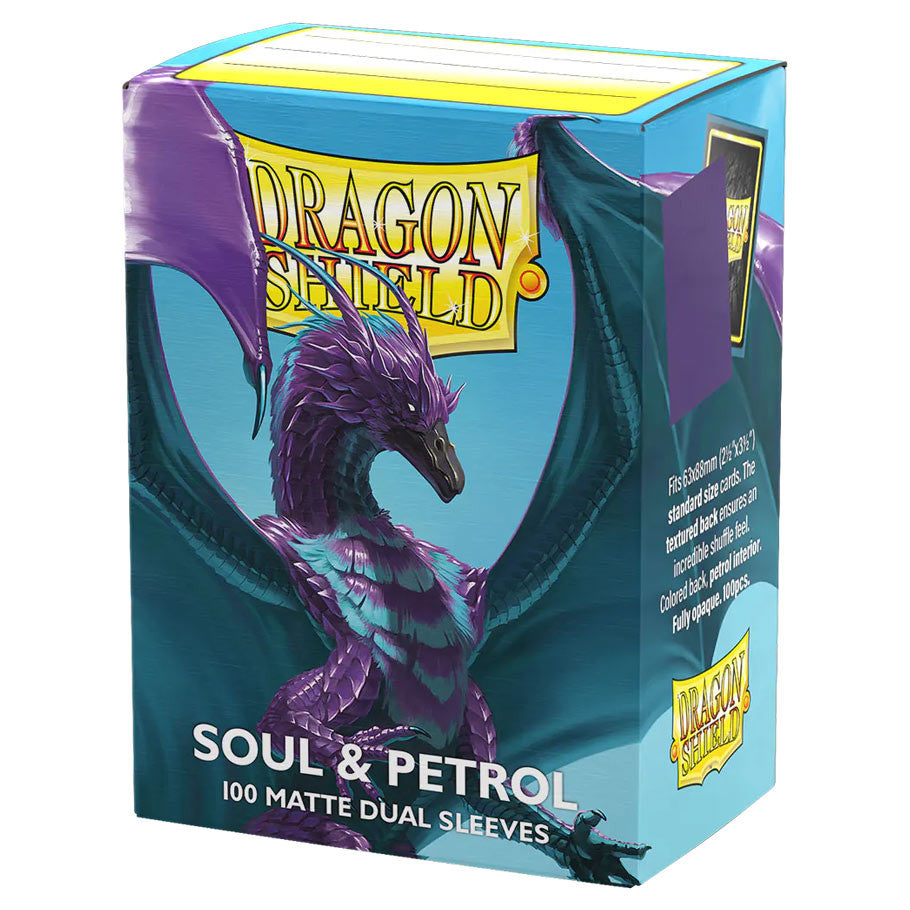 Sleeves: Dragon Shield: Matte Dual: Soul & Petrol (100)
