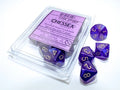 Dice: 10x D10: Borealis: Purple/White Luminary