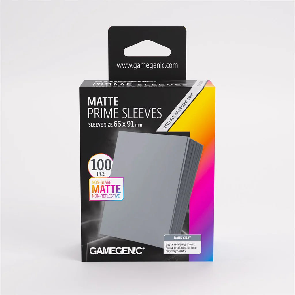 Sleeves: Gamegenic: Prime Sleeves: Dark Grey (100) (ML)