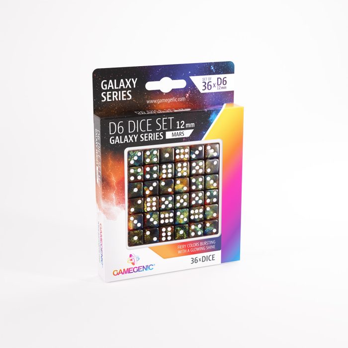 Dice: 36x D6: 12 mm: Galaxy Series: Mars