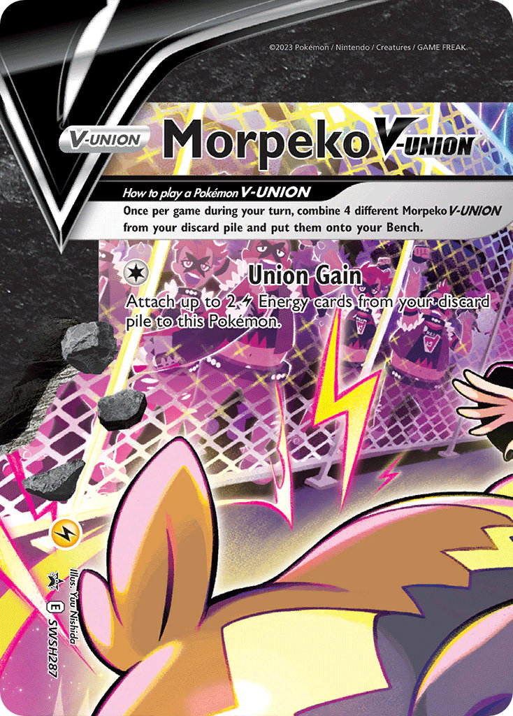 Morpeko V-UNION SWSH287  SWSH Black Star Promos - Promo