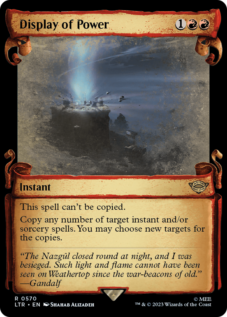 Display of Power (Showcase Scrolls) (LTR-570) - The Lord of the Rings: Tales of Middle-earth: (Showcase)